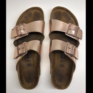 Rose Gold Metallic Birkenstocks